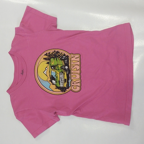 Vintage Five Crown Crusin Van Baby Tee Pink medium - Picture 1 of 12